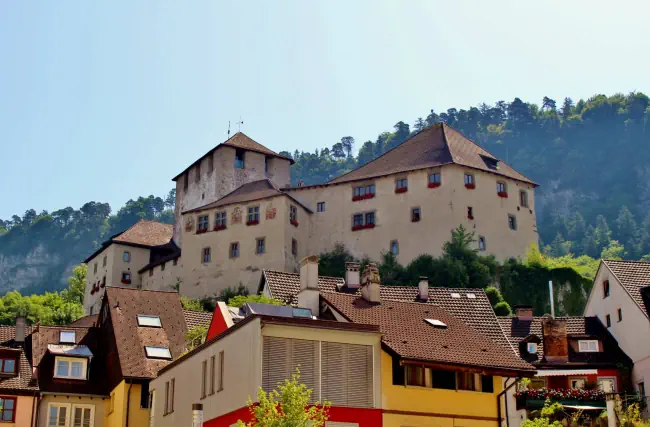 Burg Schattenburg bei Feldkirch. Österreich