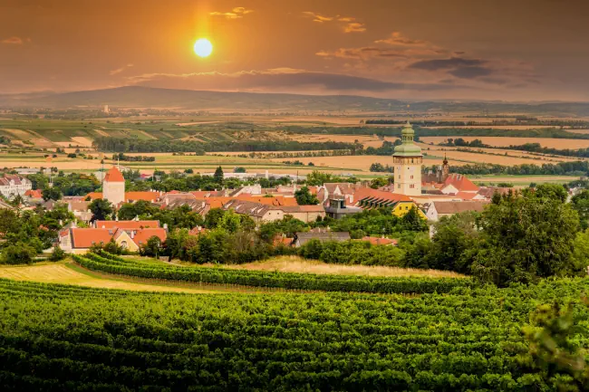 Stadt Retz in der Region Weinviertel.
